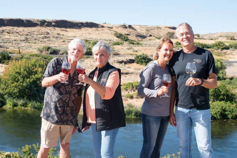 owners of Above the Curve vineyard